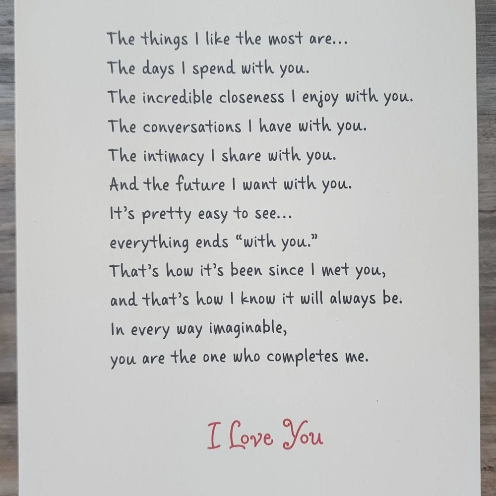 Blue Mountain Arts Love Greeting Card with Envelope Lovebirds Poetry Pink
